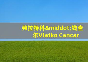 弗拉特科·钱查尔Vlatko Cancar